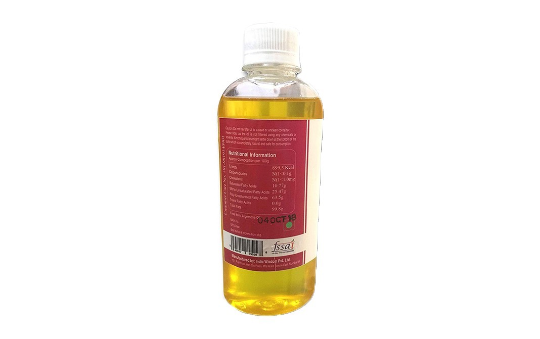 Indic Wisdom Walnut Oil Virgin & Cold Pressed   Plastic Bottle  200 millilitre